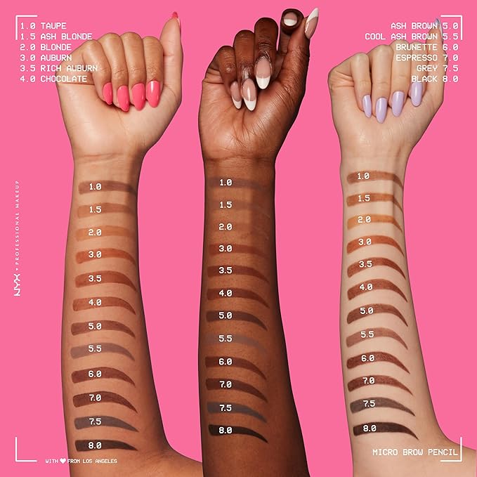 NYX PROFESSIONAL MAKEUP マイクロ ブロウ ペンシル - ブラック