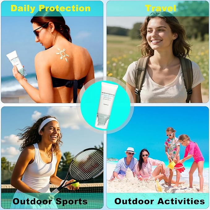 Korean Centella Sunscreen SPF 50+ Broad Spectrum, No White Cast Mineral Formula, Lightweight Daily Face Sunscreen for Sensitive Skin 1.7 oz