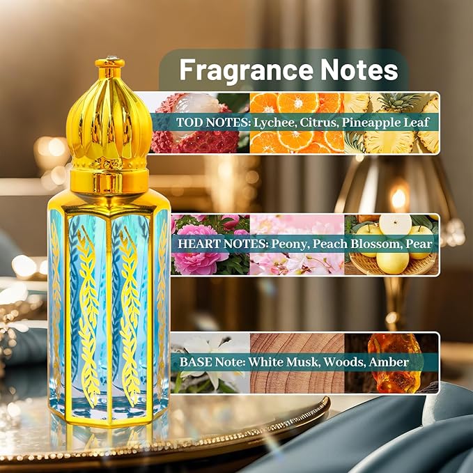 Arabian Perfume for Women, 3Pack Arabic Long Lasting Perfume Oil, Luxury Arab Parfume Oil for Women, Soft Parfume Arabe 1.2FL OZ Baby Green Eau de Parfum