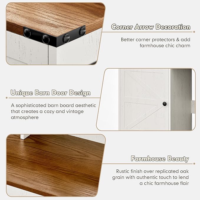 KAMABOKO Vanity Desk with Lighted and Mirror, White Makeup Table with Drawers and Charging Station, 3 Model Adjustable for Bedroom & Dressing Room (041 Brown)