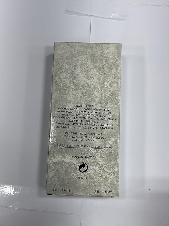 Ted Lapidus ラピドゥス EDT スプレー メンズ 3.3 oz 新品#