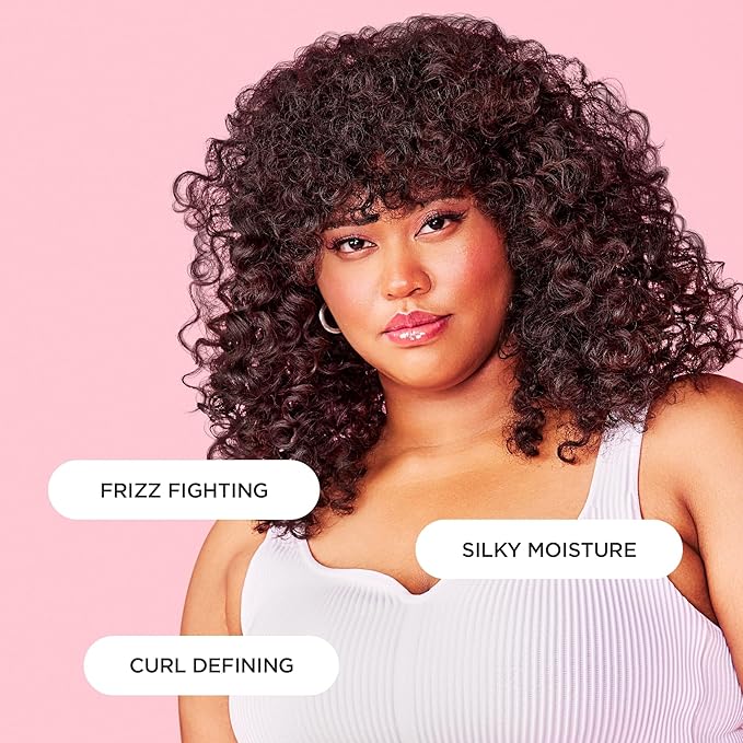Cake Beauty Curl Defining Cream, The Curl Friend - カールを保湿、定義 - 縮れ毛を抑え、もつれを解消 - アボカドオイル、大豆油、シアバター配合 - 巻き髪用 - 6 fl oz / 177 mL | 保湿、カールを定義、縮れ毛を抑える、もつれを解消、F...