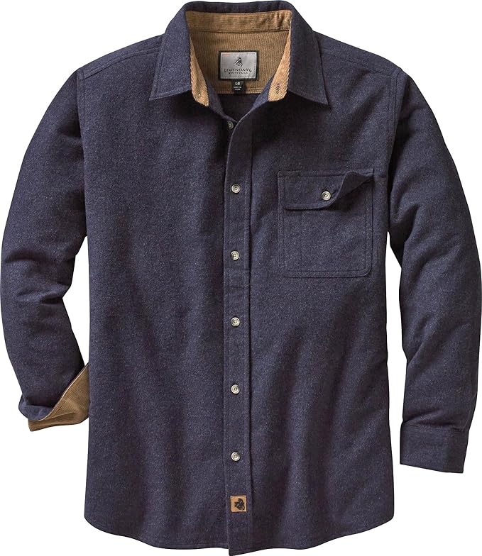 Legendary Whitetails Mens Long Sleeve Button Down 100% Cotton Flannel Shirt