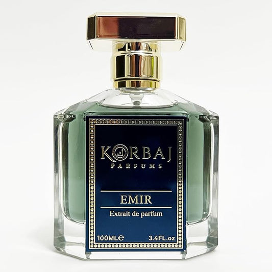KORBAJ PARFUMS エミール - 女性用アラビアン香水、オーデパルファム 男性用 - シチリアンオレンジ、カラブリアンベルガモット - ホワイトムスク、バニラ、アンバー、フルーティーノート100ml