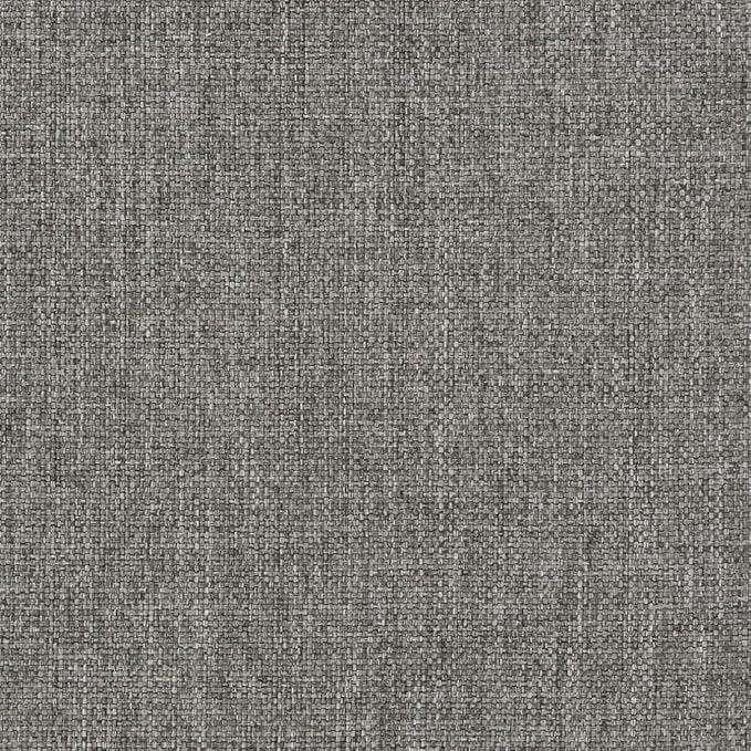 SIMPLIHOME Milltown Small Ottoman Bench - 27" Wide x 18" High Upholstered Linen Look Fabric Rectangle Footstool Ottoman in Grey, Contemporary Bench for Entryway with Cushioned Seat, Assembled
