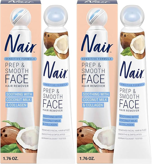 NAIR 除毛クリーム 敏感肌用 コラーゲン配合 スムーススキンソリューション 女性用 (2個パック)