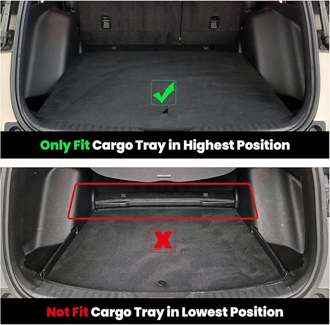 LASFIT Floor Mats & Trunk Mat for Honda CR-V 2017-2022 Gas Only (Upper Position), All Weather Protection TPE Floor Liners 1st & 2nd Row & Cargo Mat Full Set, Black