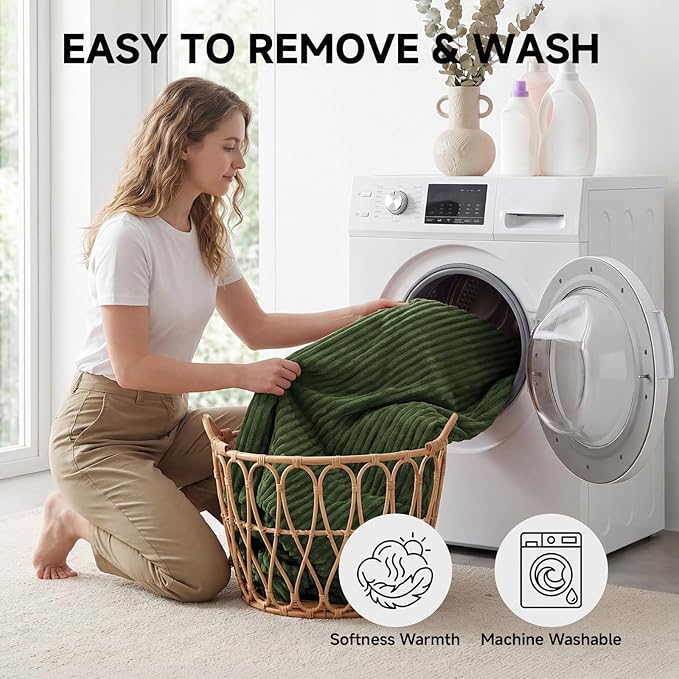 78.8" Convertible Sofa Bed with High Backrest Headrest, 5-in-1 Corduroy Boneless Couch with Side Pocket, Sleeper Loveseat Couch Bed Sectional Couches for Living Room, No Assembly, Light Green