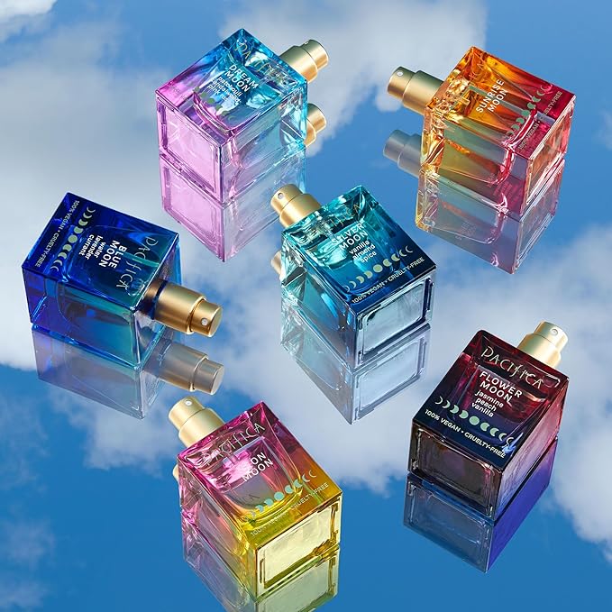 パシフィカ ドリーム ムーン ウィメンズ スプレー パフューム 1fl oz – 長持ちするフローラルウッディフレグランス – ローズ、パチョリ、サンダルウッド – 100%ヴィーガン、クルエルティフリー、フタル酸エステル不使用