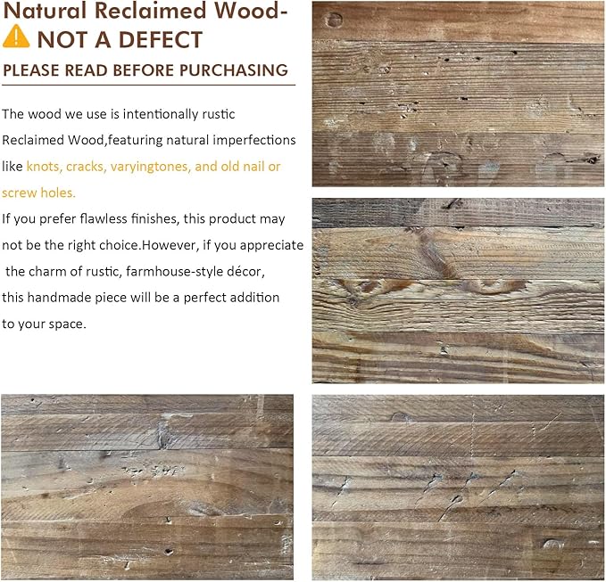 HOKYHOKY Reclaimed Solid Wood Bench, 43.3" Farmhouse Entryway Bench for Hallway, Kitchen, Dining, Bedroom, Narrow Indoor Bench with Rustic Charm