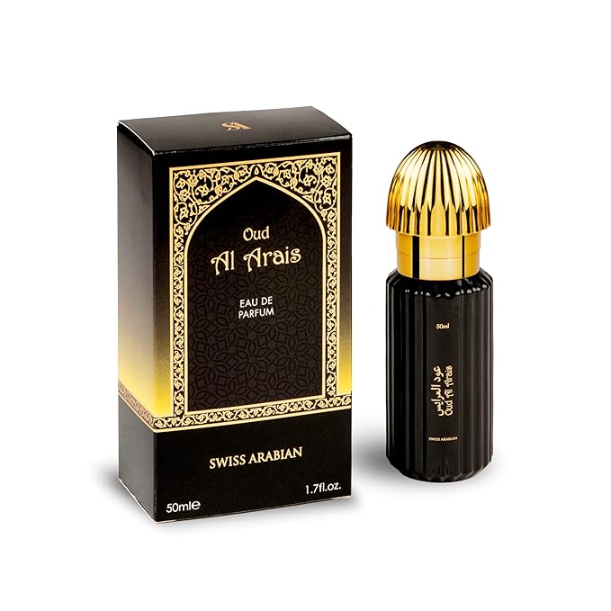 Swiss Arabian Oud Al Arais - Perfume for Women - Notes of Apricot, Lemon, Oud, Vanilla, Incense, Chamomile - Long-Lasting Women's Fragrances - 1.7 oz