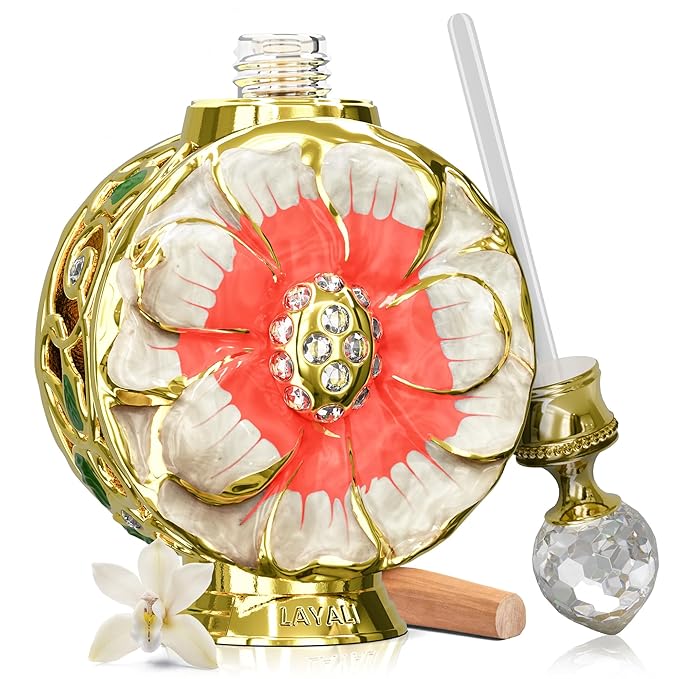 Swiss Arabian Layali Soleil – Arabian Perfume Oil Fragrance with Vanilla, Coconut and White Musk – Luxury Products From Dubai – Long Lasting & Addictive Parfum – Arabic Perfume Oil for Women (0.5 oz)