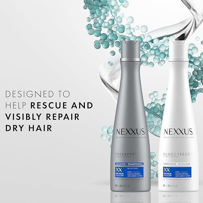 Nexxus シャンプー＆コンディショナー Therapée & Humectress 2本セット 乾燥ヘア用 プロテインフュージョンブレンド配合 24時間保湿 13.5 oz