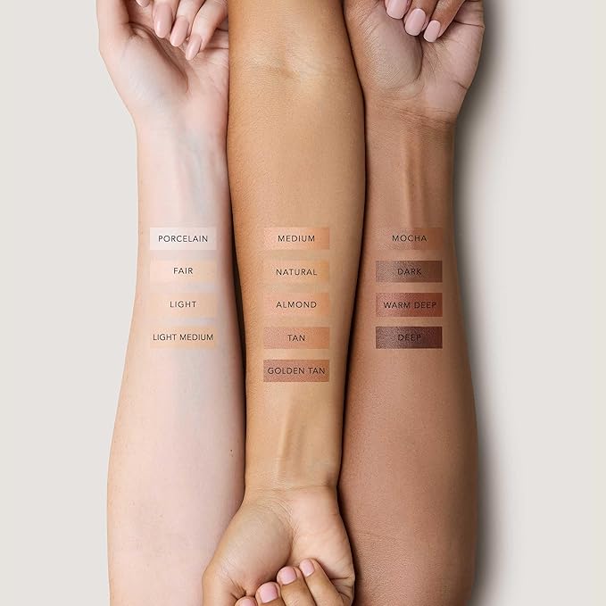 No Makeup Makeup Foundation, Weightless Cream-Balm Formula Conceals, Corrects and Camouflages with Skin-Tone Adaptive Flexshade Technology, Buildable, Long-Lasting, Cruelty-Free, Vegan, Dark