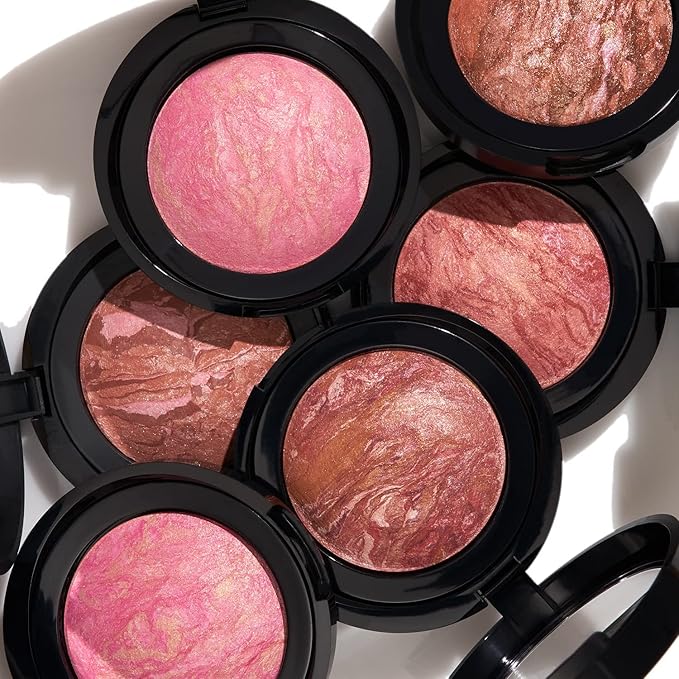 LAURA GELLER NEW YORK Baked Blush-n-Brighten Marbleized Blush - Sunswept - Creamy Lightweight - Satin Finish (Pack of 2)