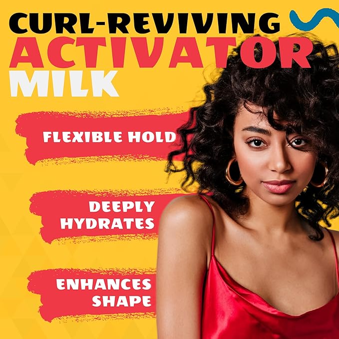 AllDay Locks Classic Easy Care Curl Activator - Activator Product for Curly Hair, Defines & Moisturizes Strands, Milky Cream Product for Men and Women, Easy Curling and Styling - 7.7 oz Bottle