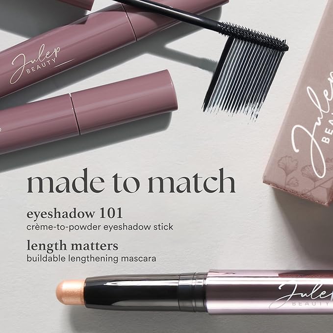 Julep Eyeshadow 101 Cream-to-Powder Waterproof Shadow Stick – Orchid Shimmer – Long-Lasting, Crease-Proof, Soft Purple Shimmer Cream Eyeshadow with Built-in Smudger