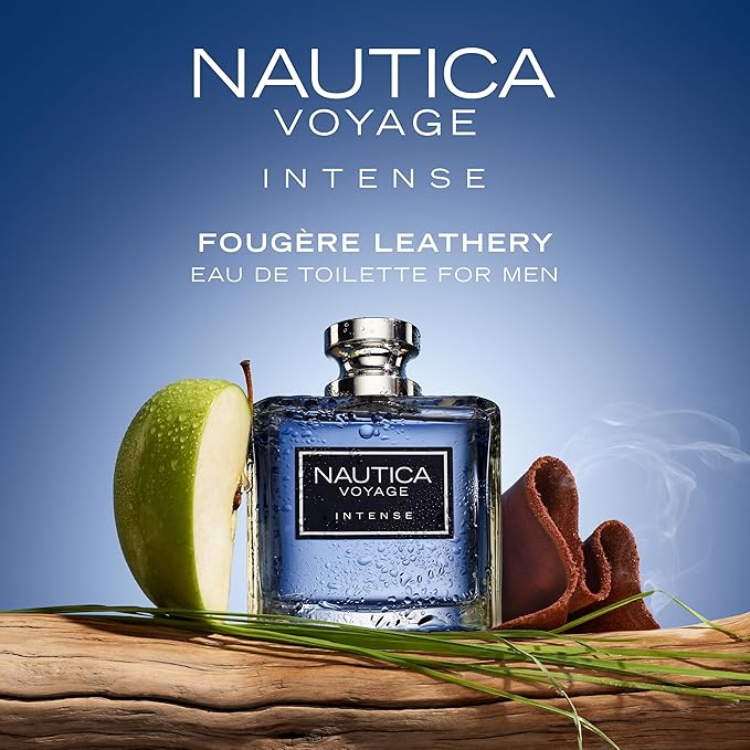 Nautica Voyage Intense オードトワレ 47ml (1個パック) ベチバー、スモーキーレザー、ミモザのノート メンズフレグランス 長持ち 普段使い トラベルサイズ