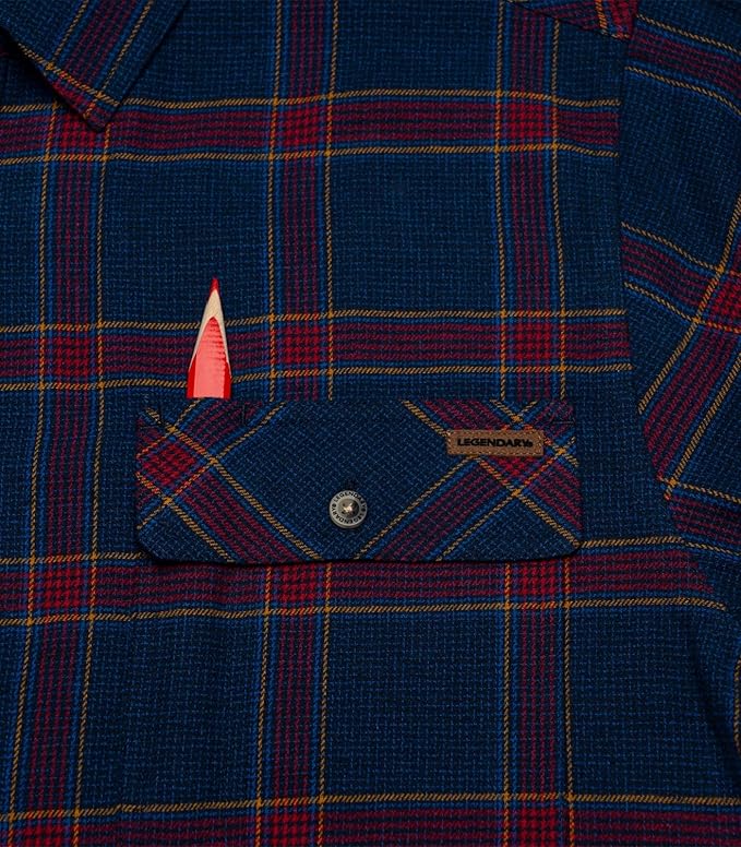 Legendary Whitetails Mens Long Sleeve Button Down 100% Cotton Flannel Shirt