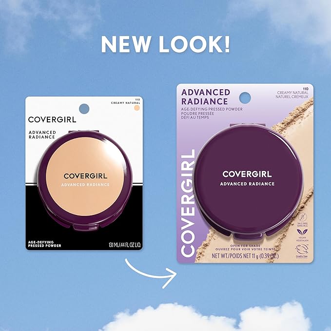 COVERGIRL Advanced Radiance Age-Defying Pressed Powder, Natural Beige .39 oz (11 g) (Packaging may vary)