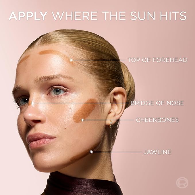 L'Oreal Paris Lumi Bronze Le Stick Soleil Bronzer Stick, Cream-To-Powder Bronzer For A Sunkissed Face Makeup Glow, 100 Sunkissed Rosé