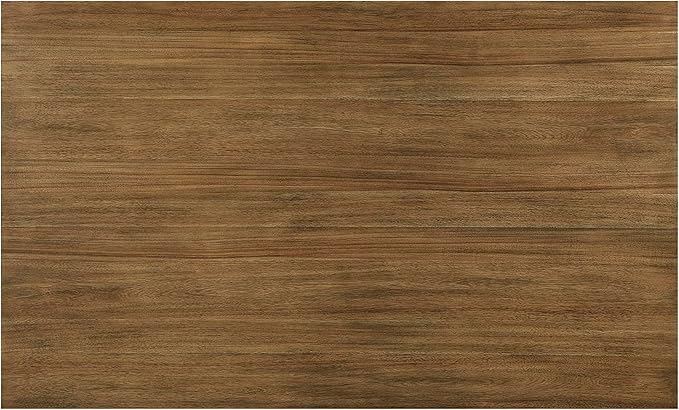 Lexicon 65" Modern Rectangle Dining Table for 6 - Solid Wood Frame, Acacia Veneer Rectangular Kitchen Table with Storage Shelf, Kitchen/Dining Room, Assembly Required, Brown Top and Black Wood Base
