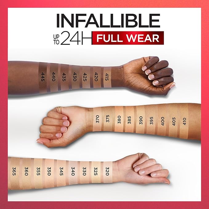 L'Oreal Paris Makeup Infallible Full Wear Waterproof Matte Concealer, Full Coverage, Pecan, 0.33 fl. oz.
