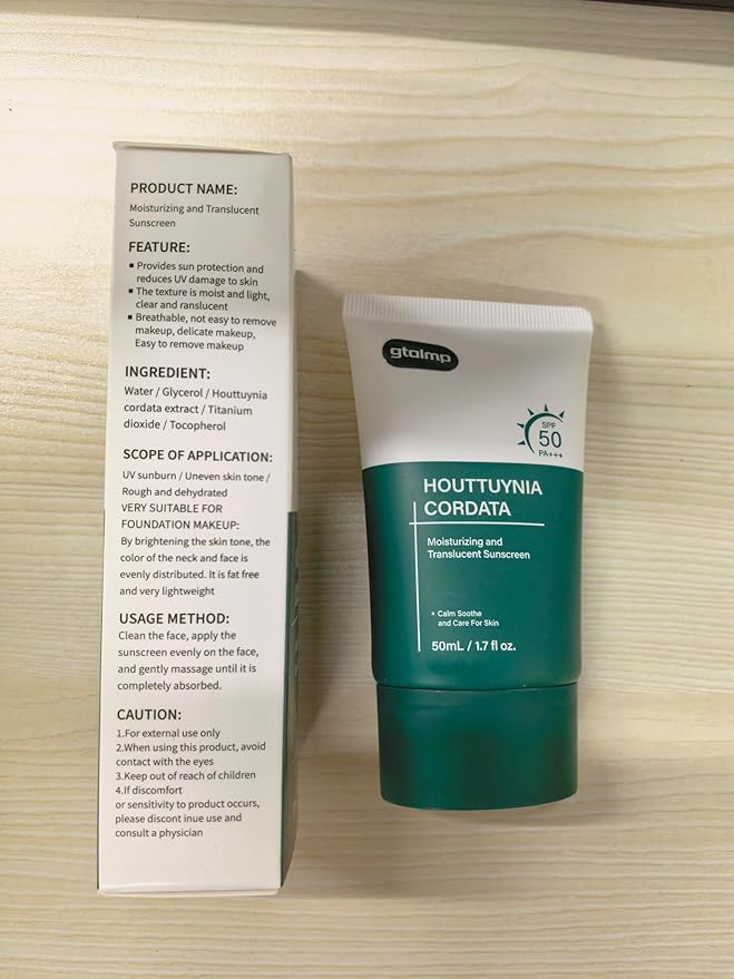Silky Moisture Sunscreen, Moisture Daily Sunscreen, Korean SPF 50+ PA++++ Clear Filter Sun Essence, No White Cast, Hydrating, Moisturizing, Cools Down, Light Finish