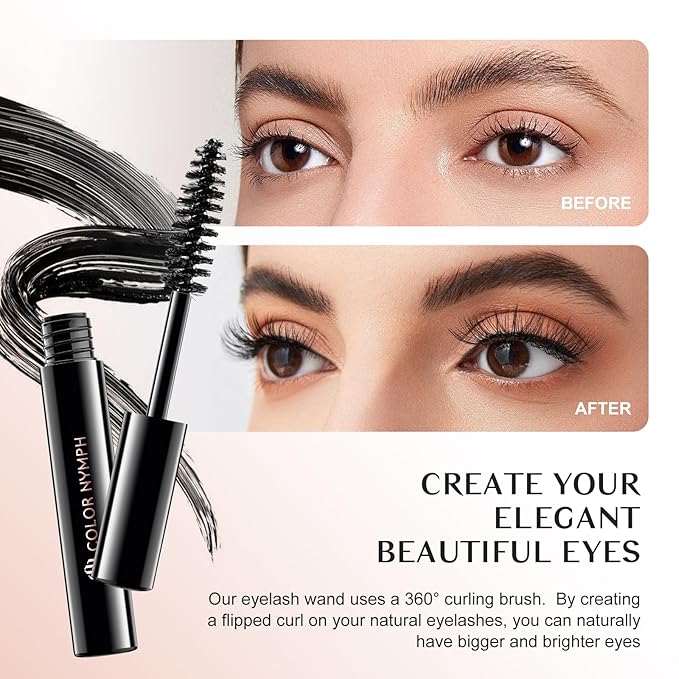 Color Nymph Makeup Kits For Teens Girls | All In One Make up Set With Cosmetics Bag | Included Eyeshadow Blush Lipstick Lip Pencil Eye Pencil Brush Mascara | Travel Friendly Makeup Bag Design