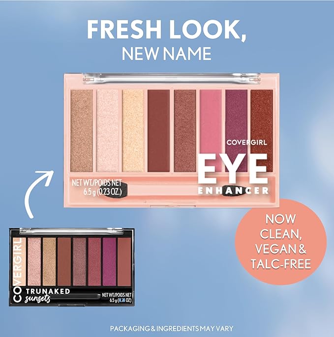 COVERGIRL アイエンハンサー アイシャドウパレット、830 サンセッツ（パッケージは異なる場合があります）