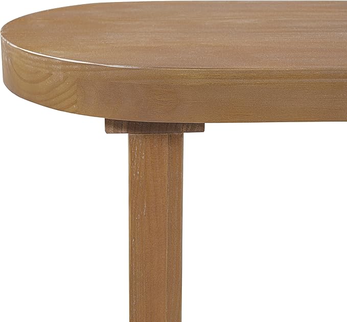 Christopher Knight Home Arford 62.8" Indoor Pine Dining Bench, Solid Wood Bench Seat for Dining Table, Modern Oval Dining Seat, Spacious Seating, Long Footstool for Living Room Dining Room, Pine Wood