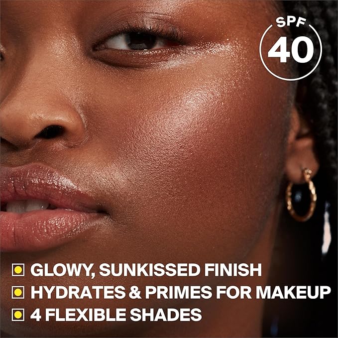 Supergoop! Glowscreen SPF 40, Sunrise (Champagne Glow) - 1.7 fl oz - Glowy Primer + Broad Spectrum Tinted Sunscreen - Helps Filter Blue Light - Hydration - Hyaluronic Acid & Vitamin B5
