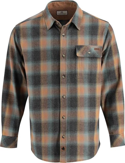 Legendary Whitetails Mens Long Sleeve Button Down 100% Cotton Flannel Shirt