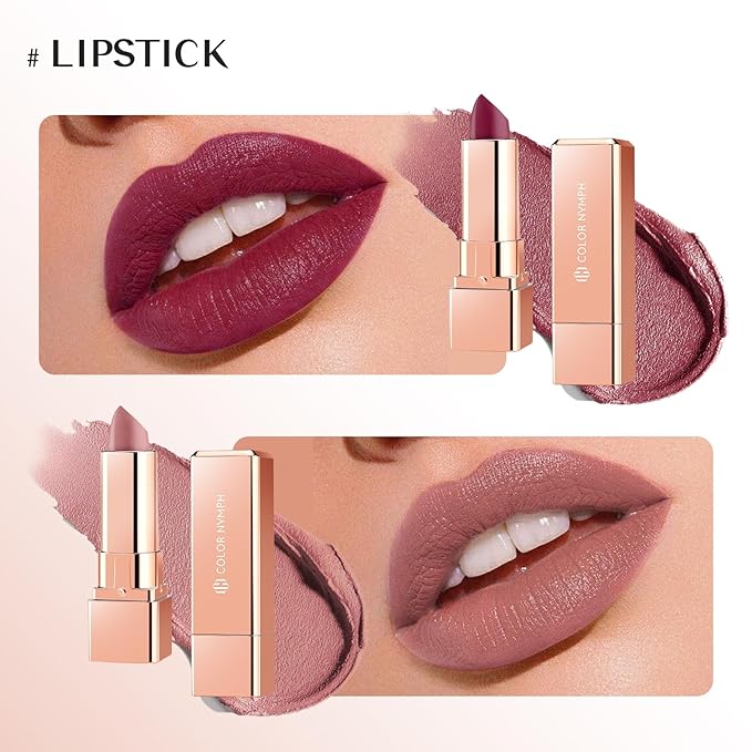 Color Nymph Makeup Kits For Teens Girls | All In One Make up Set With Cosmetics Bag | Included Eyeshadow Blush Lipstick Lip Pencil Eye Pencil Brush Mascara | Travel Friendly Makeup Bag Design