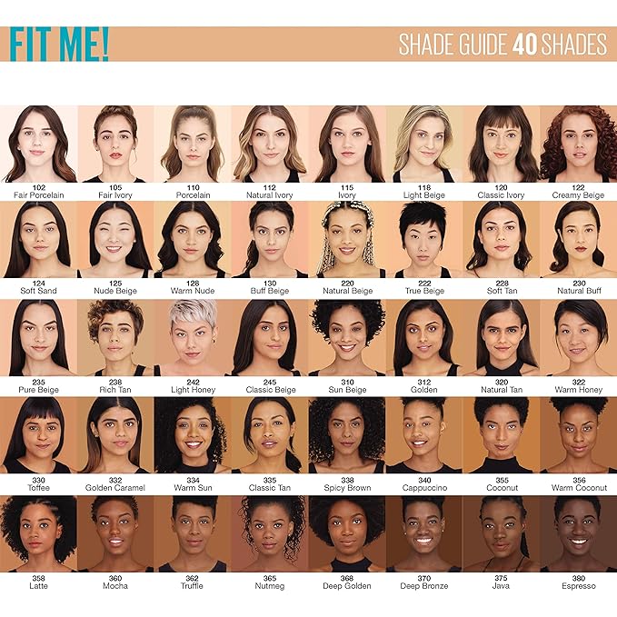 Maybelline New York Fit Me Matte + Poreless Liquid Foundation, Pouch Format, 335 Classic Tan, 1.3 Ounce
