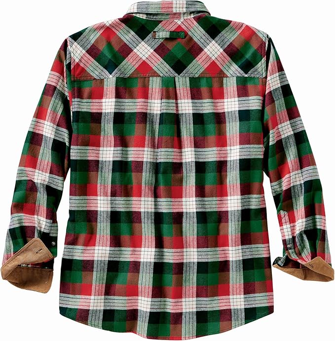 Legendary Whitetails Mens Long Sleeve Button Down 100% Cotton Flannel Shirt