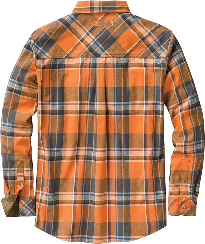 Legendary Whitetails Mens Long Sleeve Button Down 100% Cotton Flannel Shirt