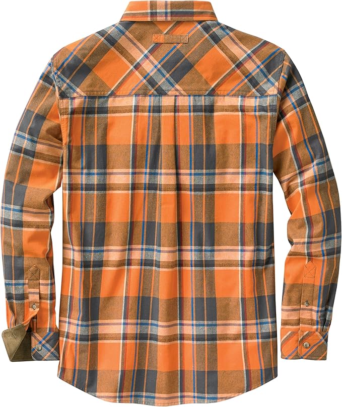 Legendary Whitetails Mens Long Sleeve Button Down 100% Cotton Flannel Shirt