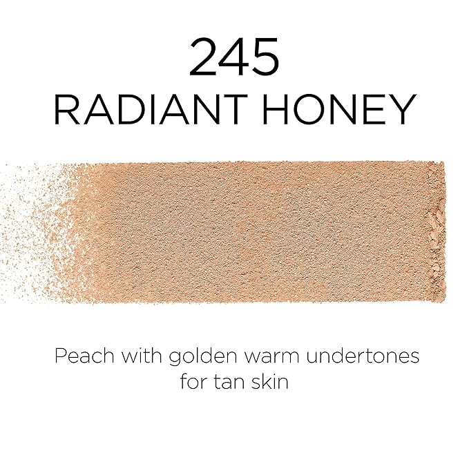L'Oreal Paris Makeup Infallible Fresh Wear Foundation in a Powder, Up to 24H Wear, Waterproof, Radiant Honey, 0.31 oz. (Packaging May Vary)