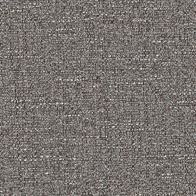 SIMPLIHOME Milltown Small Ottoman Bench - 27" Wide x 18" High Upholstered Tweed Look Fabric Rectangle Footstool Ottoman in Pebble Grey, Contemporary Bench for Bedroom with Cushioned Seat, Assembled