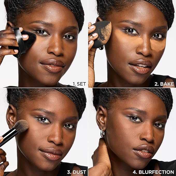 L'Oreal Paris Infallible Blur-fection Longwear Loose Setting Powder, Blurring Face Powder With Up to 24HRs of Wear, Brightening Deep Pink, 1 Kit