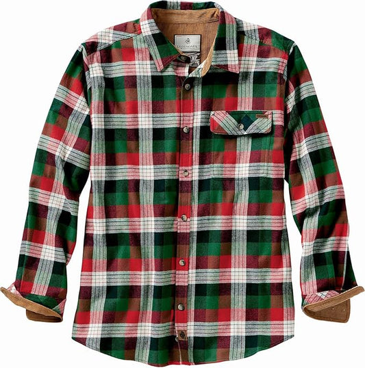 Legendary Whitetails Mens Long Sleeve Button Down 100% Cotton Flannel Shirt