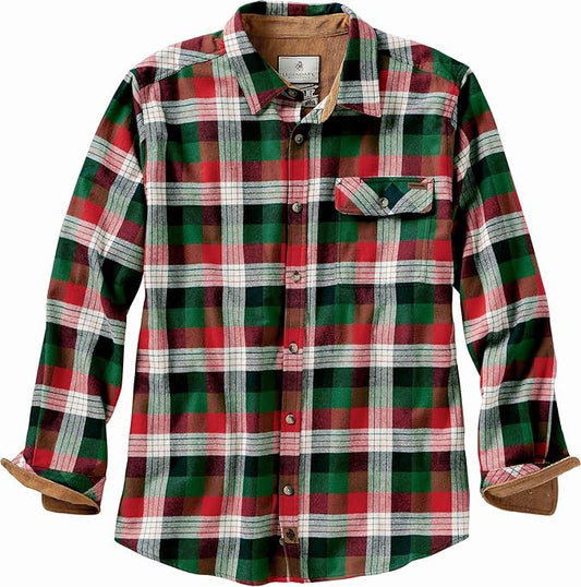 Legendary Whitetails Mens Long Sleeve Button Down 100% Cotton Flannel Shirt