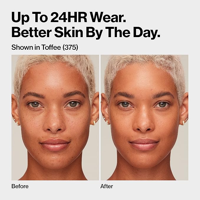 レブロン カラーステイ メイクアップ N（ノーマル・乾燥肌用）ファンデーション SPF20、長時間持続ミディアム～フルカバー、ナチュラルな仕上がり、400 キャラメル、30ml