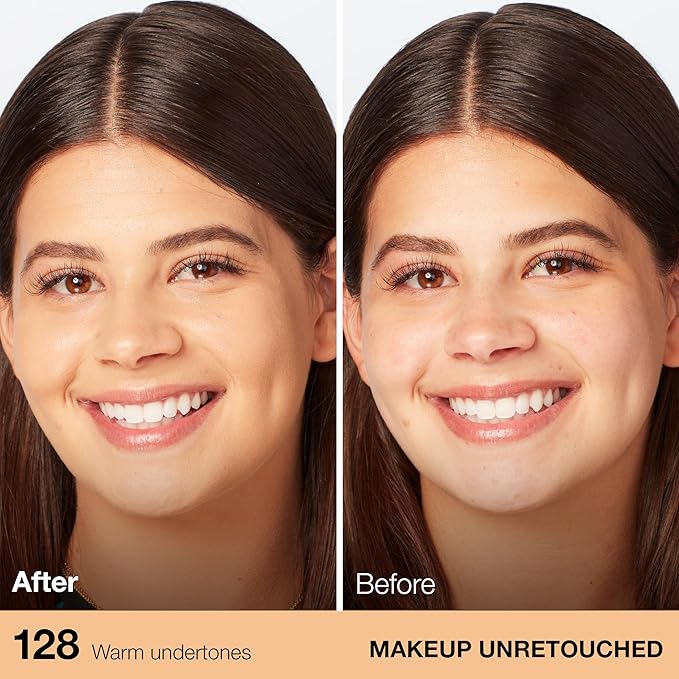 Maybelline Fit Me Dewy + Smooth Liquid Foundation Makeup, Warm Nude, 1 Count (Packaging May Vary)