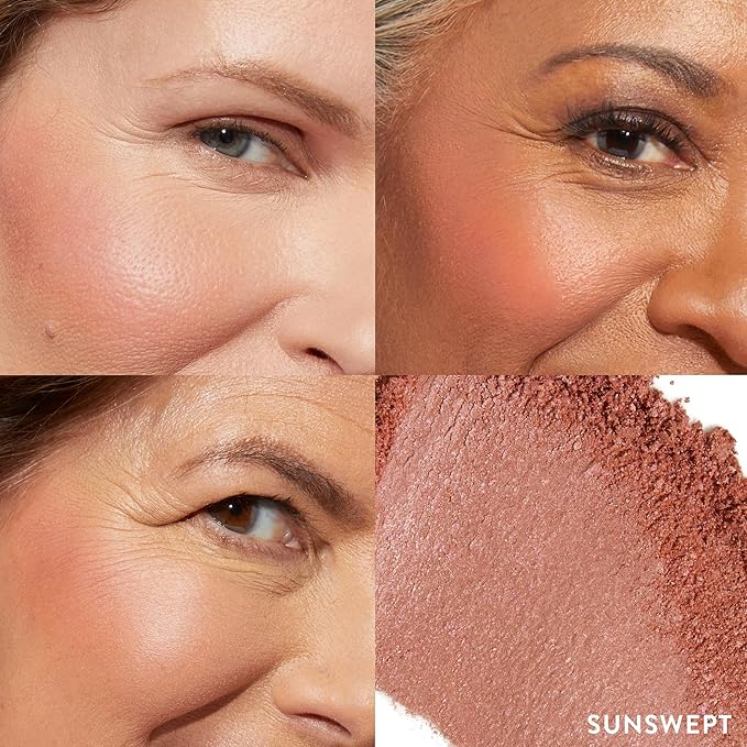 LAURA GELLER NEW YORK Baked Blush-n-Brighten Marbleized Blush - Sunswept - Creamy Lightweight - Satin Finish (Pack of 2)