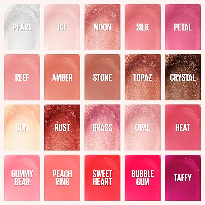 MAYBELLINE New York Lifter Gloss Hydrating Lip Gloss with Hyaluronic Acid, Peach Ring, Sheer Peach, 1 Count