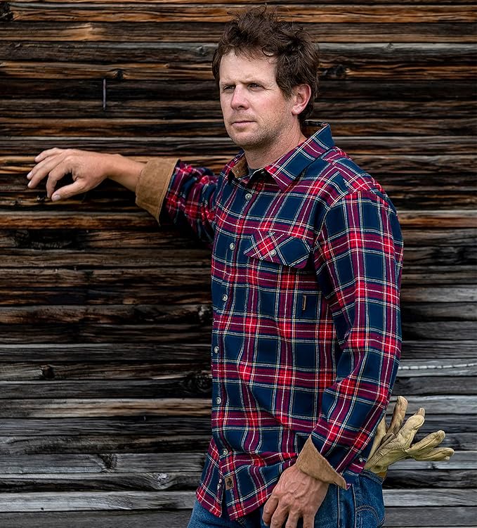 Legendary Whitetails Mens Long Sleeve Button Down 100% Cotton Flannel Shirt