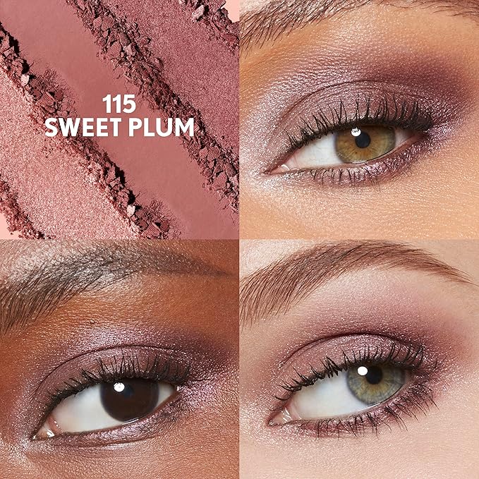 Covergirl アイエンハンサー、スイートプラム、アイシャドウトリオ、イージー トゥ ウェア、クリーン＆ヴィーガン、タルクフリー、マット＆シマーフィニッシュ、スマッジプルーフ、0.14oz